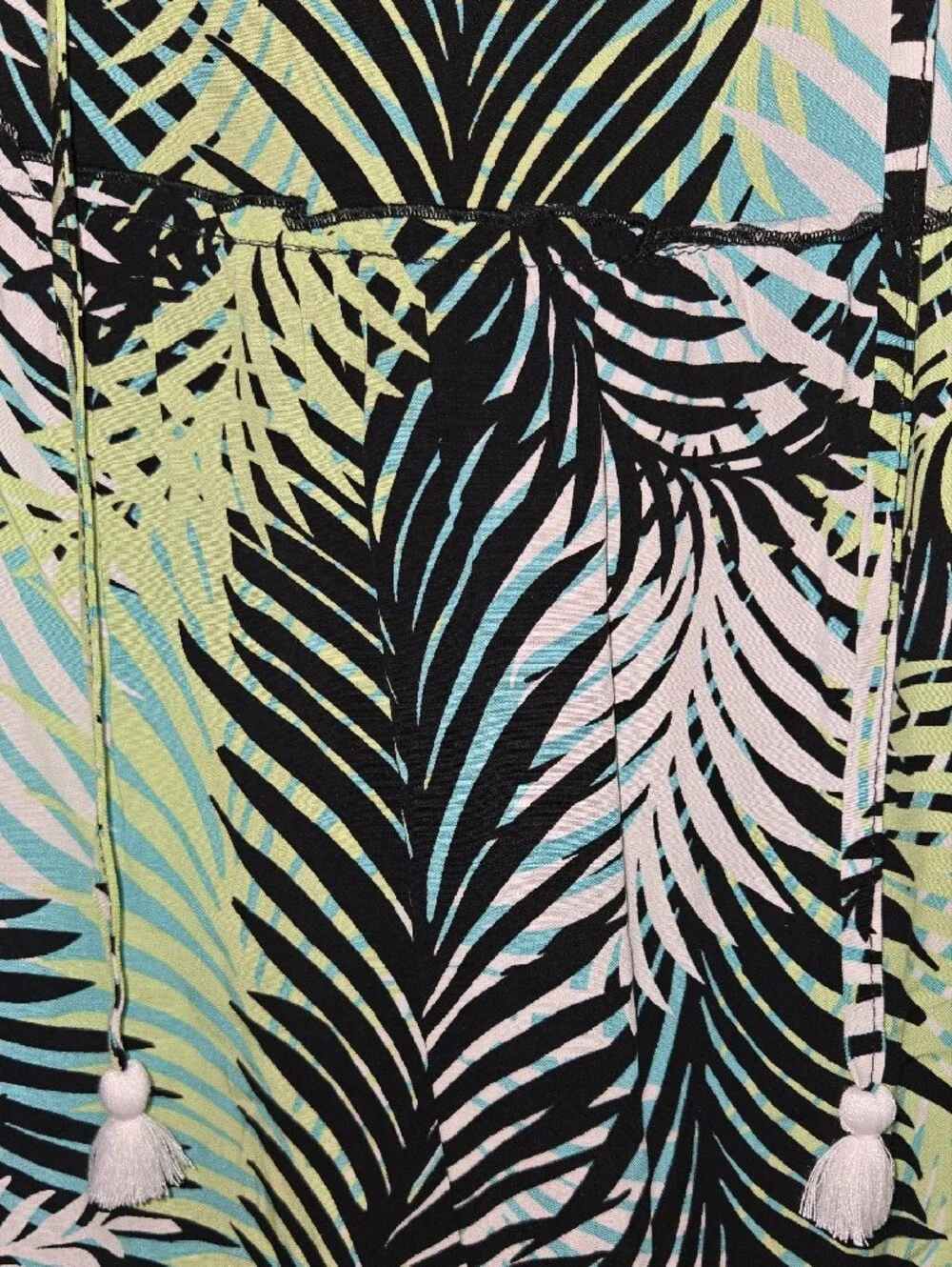 Blue island Palm Print Mini Dress - Picture 3 of 6